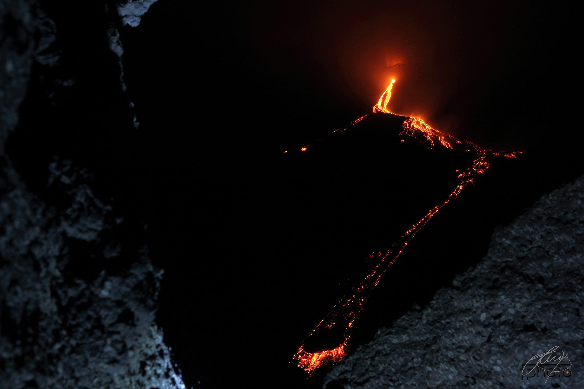 Mount Etna silhouette with Catania in the foreground — the skyline that defines every night out