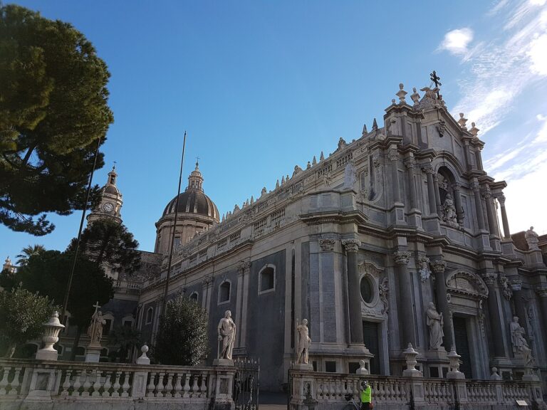 Piazza del Duomo and the Cathedral of Sant'Agata in Catania, Sicily