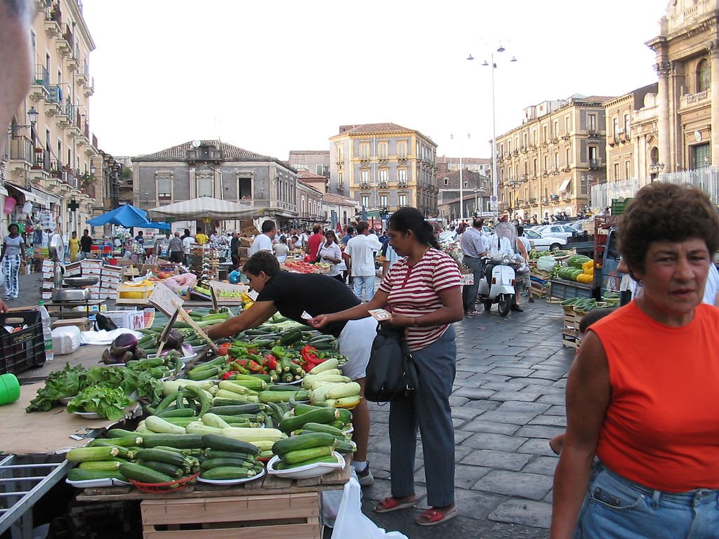 Fera o Luni flea market at Piazza Carlo Alberto in Catania - local hidden gem