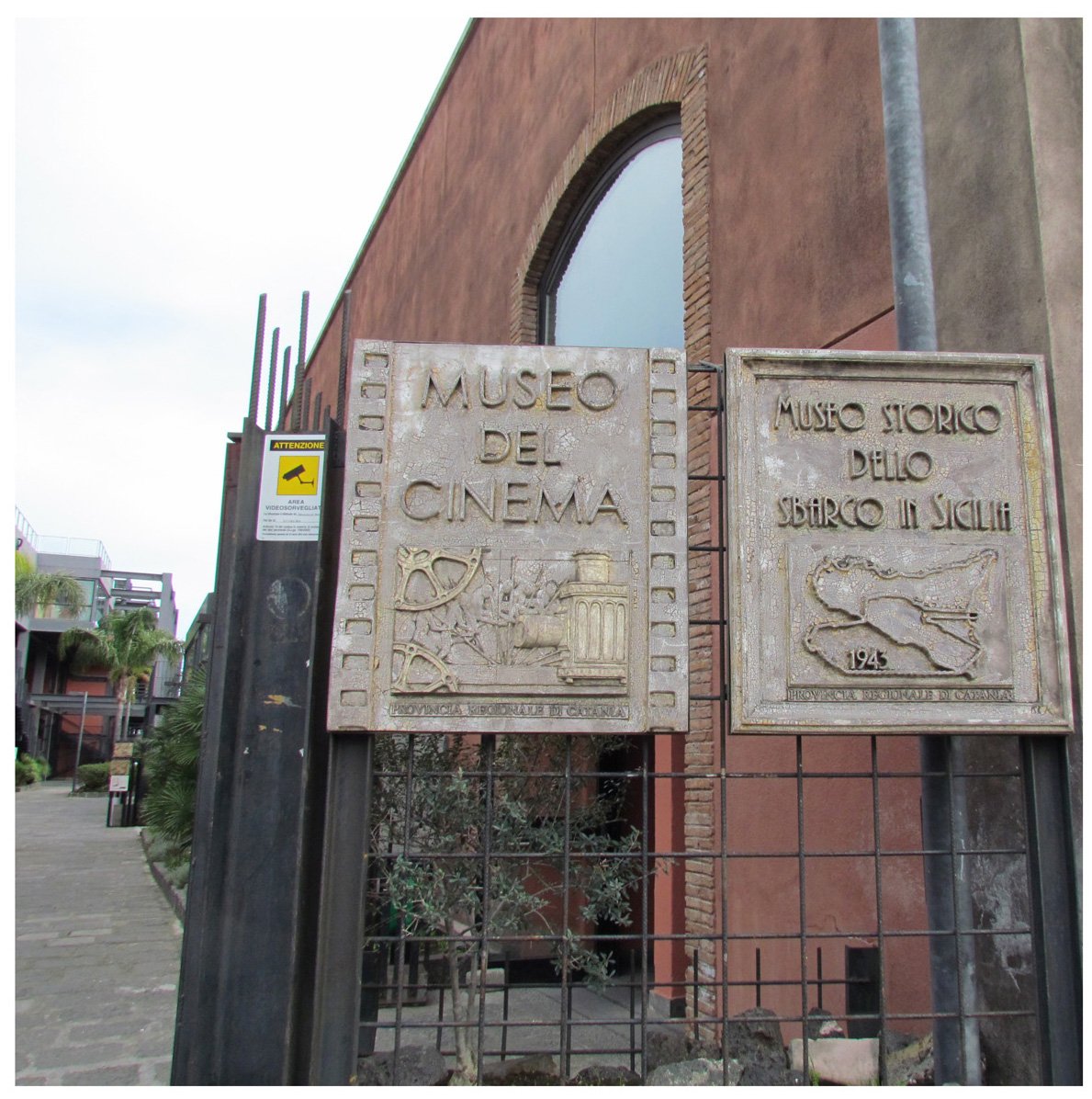 Le Ciminiere museum complex entrance in Catania - converted sulphur refinery