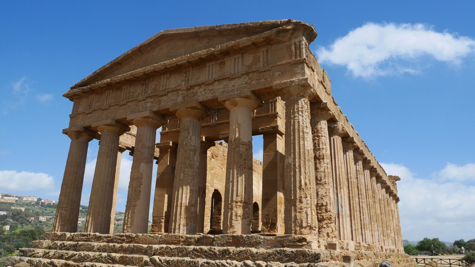 Temple of Concordia at the Valley of the Temples Agrigento — UNESCO Greek temples, August visit at 7am opening or 7pm sunset for cooler walking