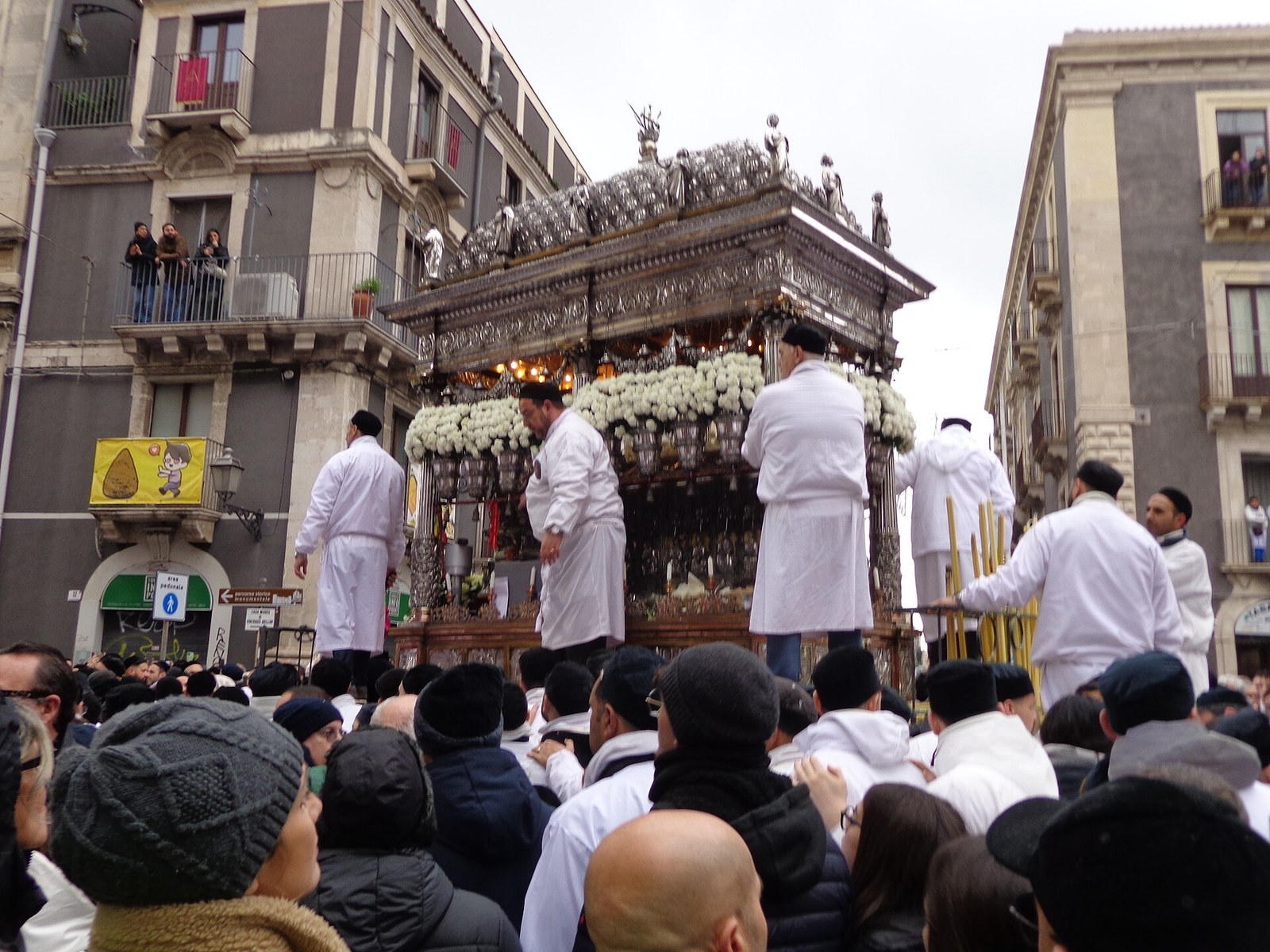 Festa di Sant'Agata Catania candlelight procession in February