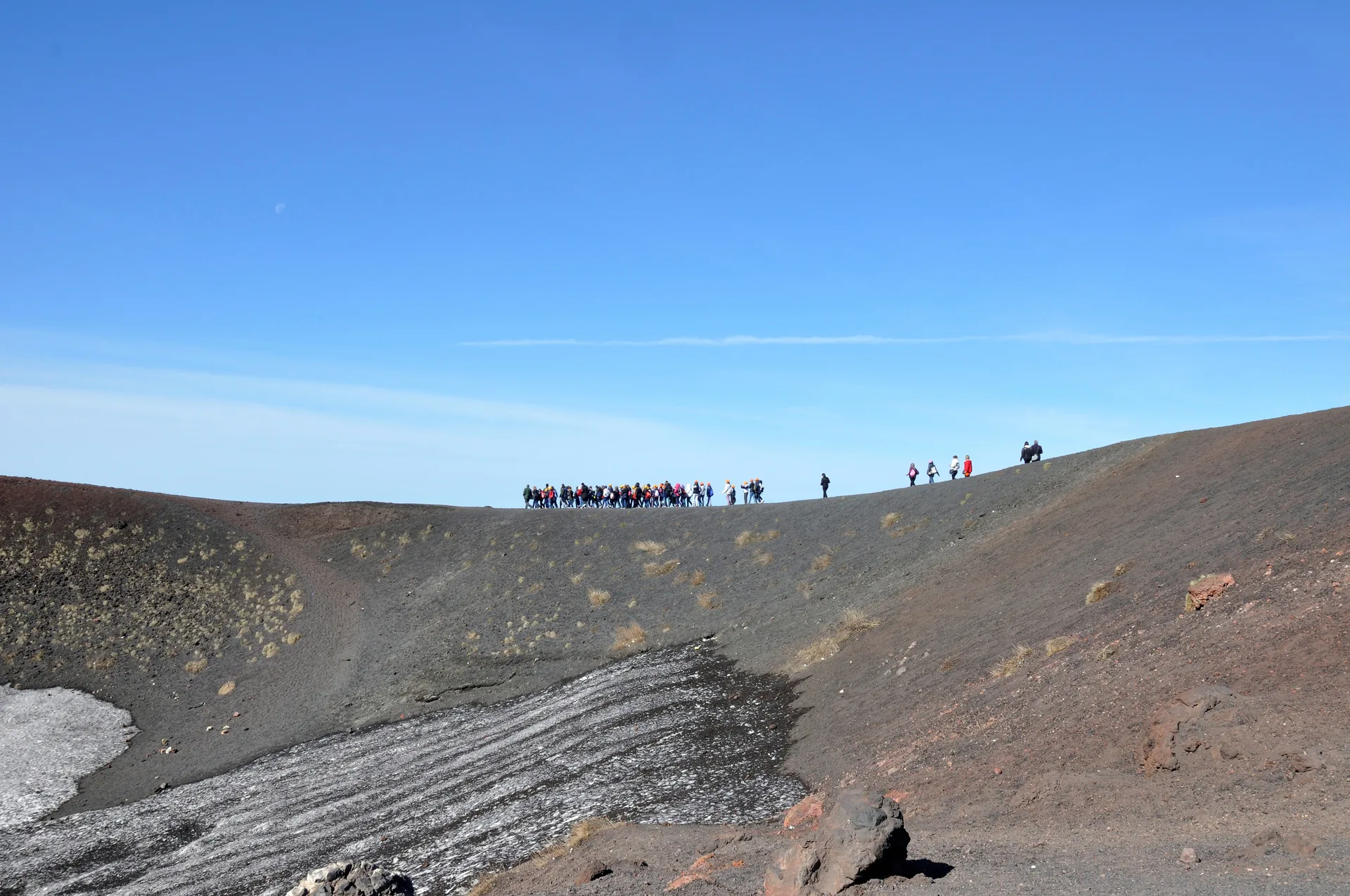 Silvestri Craters volcanic landscape on Mount Etna south side